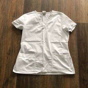 Dickies white scrub top